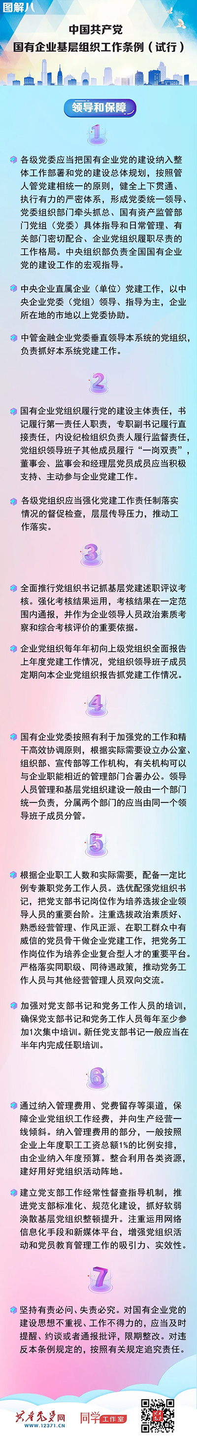 快收藏！《中國共產黨國有企業基層組織工作條例（試行）》圖解